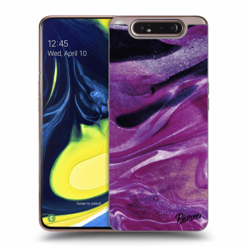 Θήκη για Samsung Galaxy A80 A805F - Purple glitter