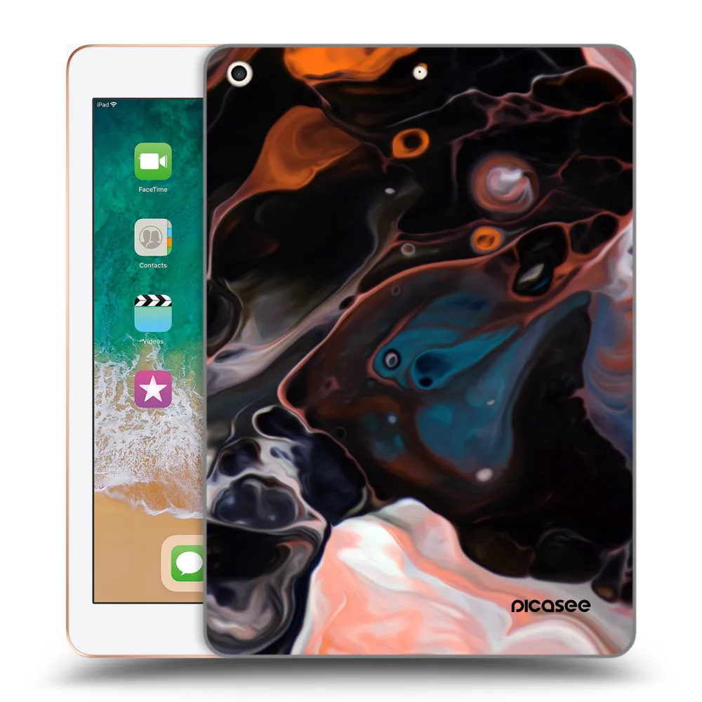 Picasee διαφανής θήκη σιλικόνης Apple iPad 9.7" 2018 (6. gen) - Cream