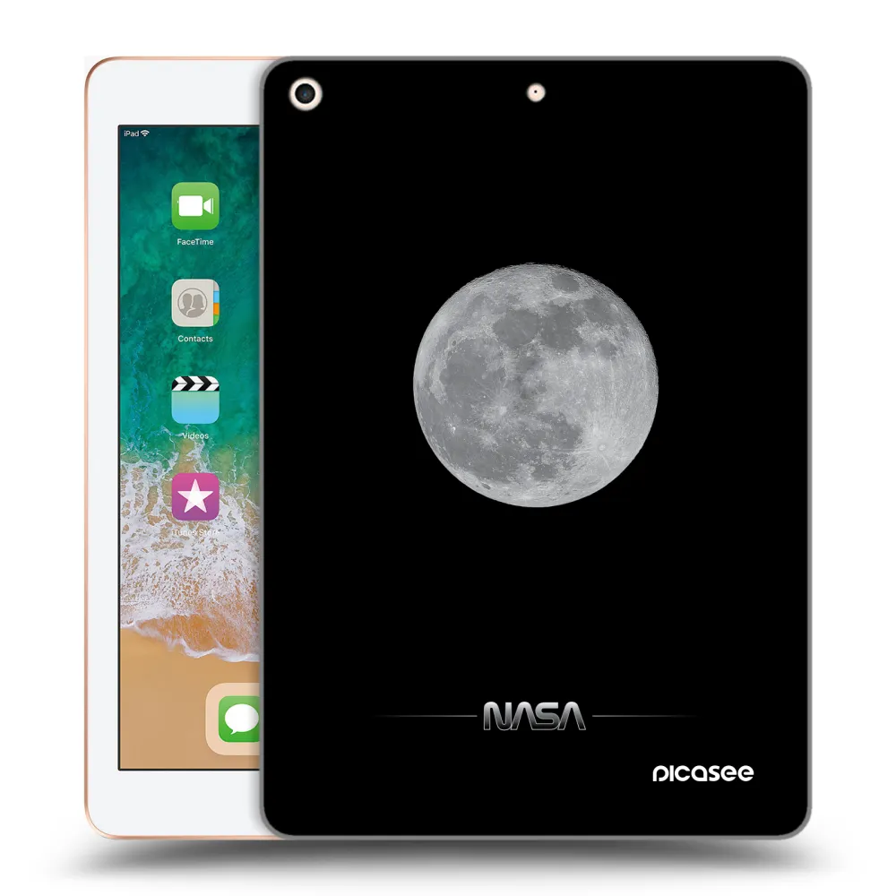 Picasee διαφανής θήκη σιλικόνης Apple iPad 9.7" 2018 (6. gen) - Moon Minimal