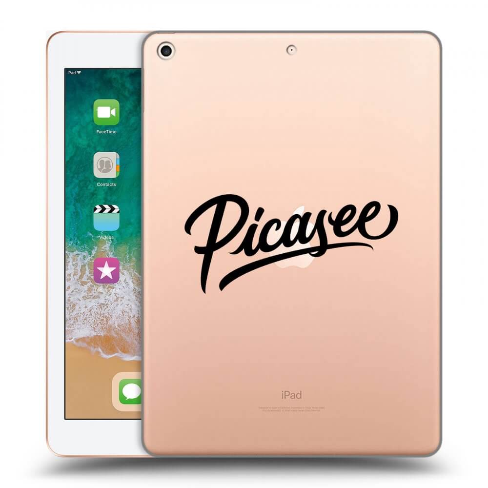 Picasee διαφανής θήκη σιλικόνης Apple iPad 9.7" 2018 (6. gen) - Picasee - old logo - black
