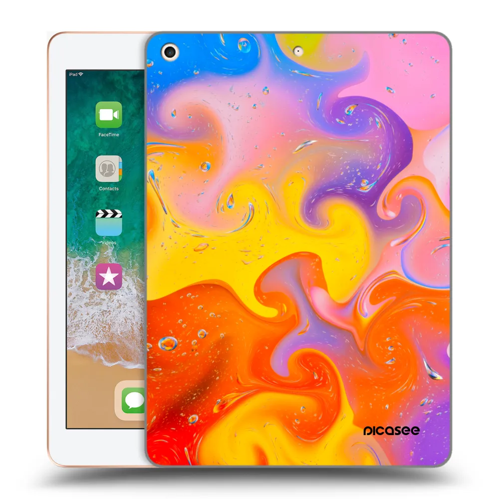 Picasee διαφανής θήκη σιλικόνης Apple iPad 9.7" 2018 (6. gen) - Bubbles