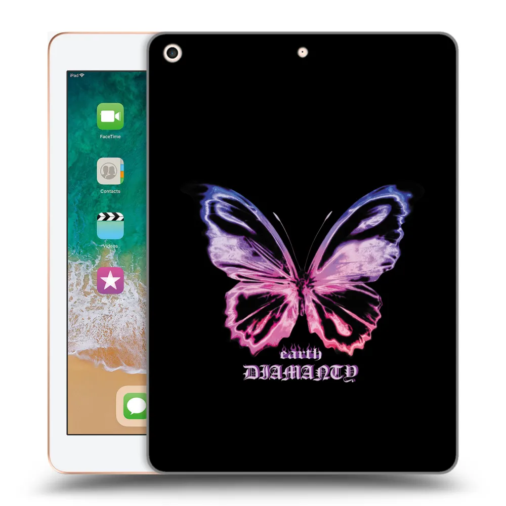 Picasee διαφανής θήκη σιλικόνης Apple iPad 9.7" 2018 (6. gen) - Diamanty Purple