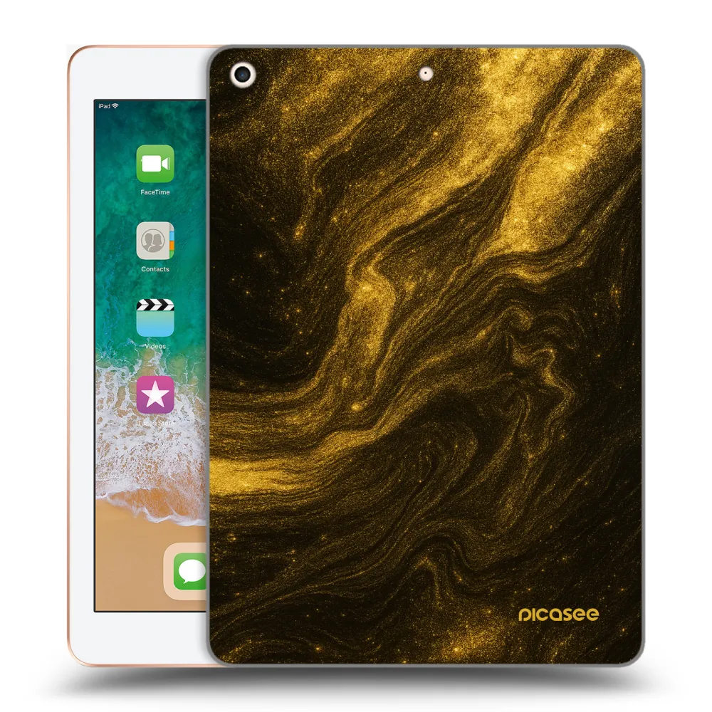 Picasee διαφανής θήκη σιλικόνης Apple iPad 9.7" 2018 (6. gen) - Black