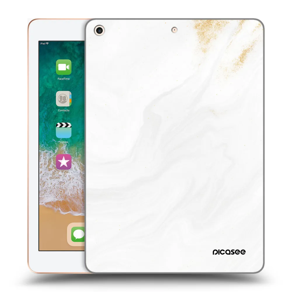 Picasee διαφανής θήκη σιλικόνης Apple iPad 9.7" 2018 (6. gen) - White