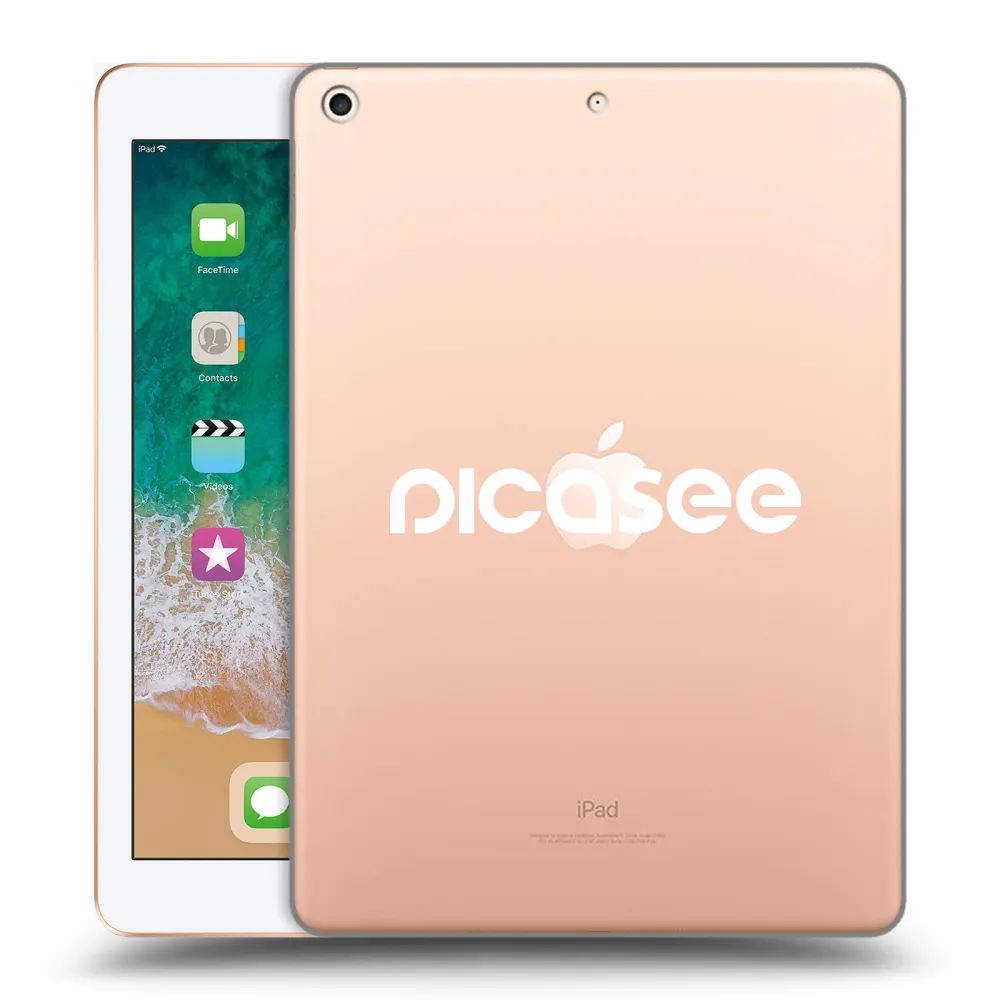 Picasee διαφανής θήκη σιλικόνης Apple iPad 9.7" 2018 (6. gen) - Picasee - new logo - white