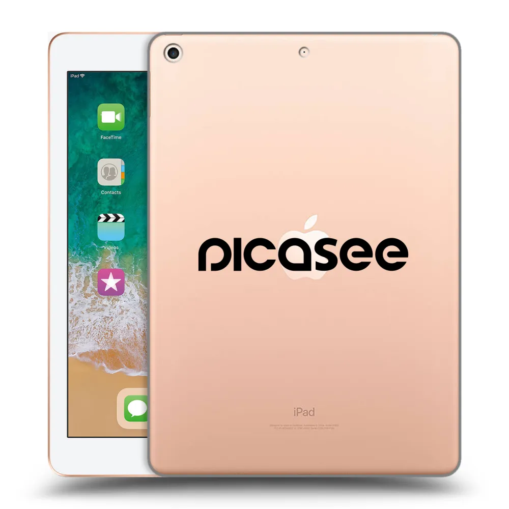 Picasee διαφανής θήκη σιλικόνης Apple iPad 9.7" 2018 (6. gen) - Picasee - new logo - black