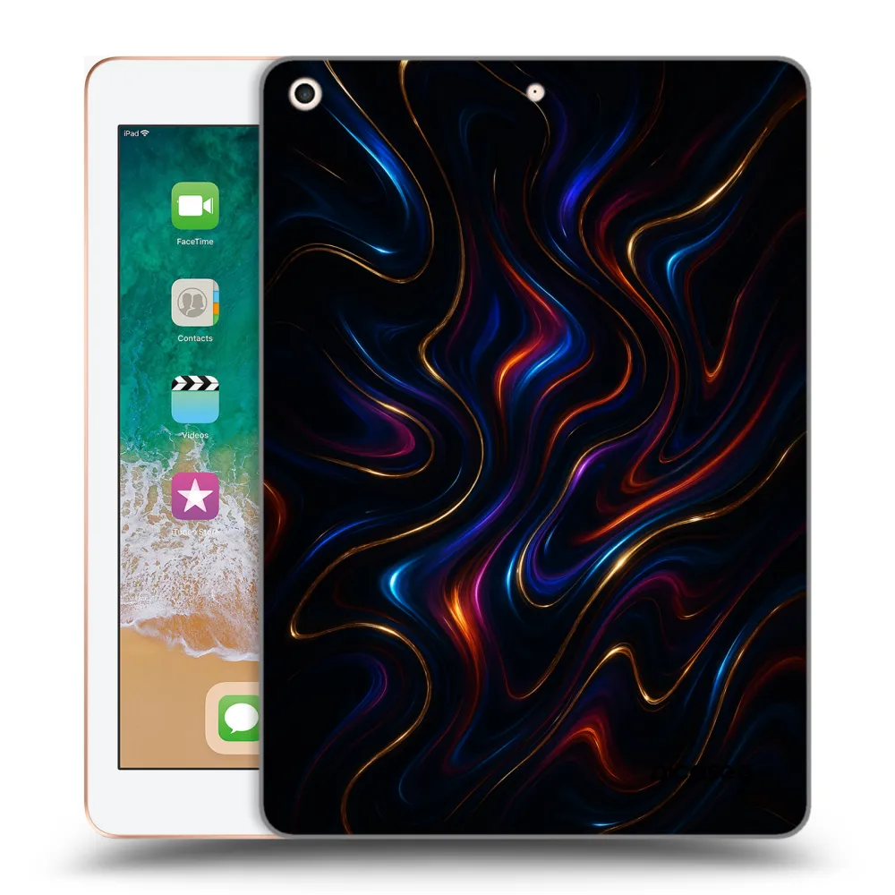 Picasee διαφανής θήκη σιλικόνης Apple iPad 9.7" 2018 (6. gen) - Noir