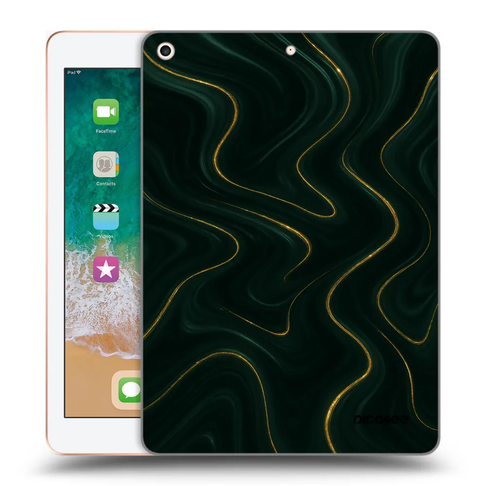 Picasee διαφανής θήκη σιλικόνης Apple iPad 9.7" 2018 (6. gen) - Vawes