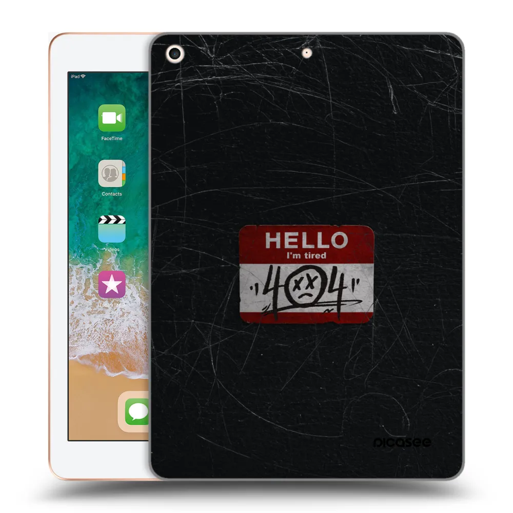 Picasee διαφανής θήκη σιλικόνης Apple iPad 9.7" 2018 (6. gen) - HELLO 404