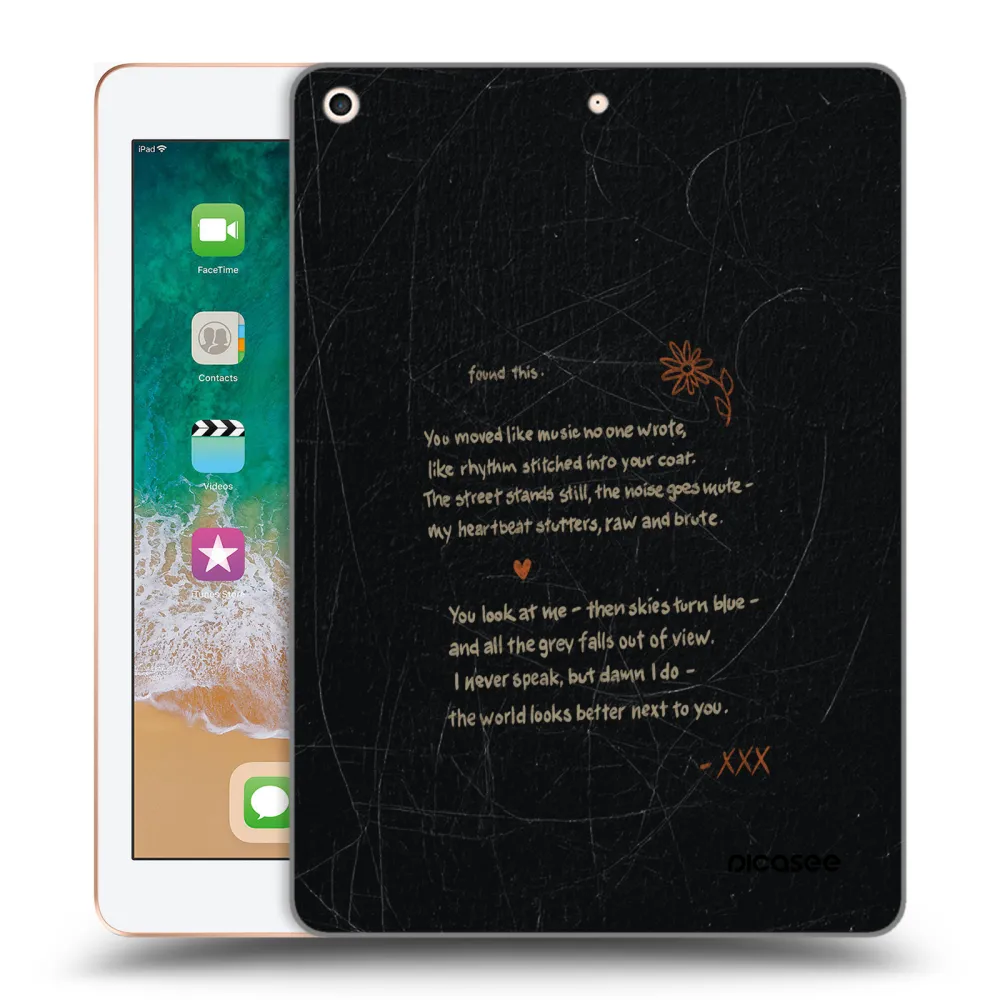Picasee διαφανής θήκη σιλικόνης Apple iPad 9.7" 2018 (6. gen) - POET