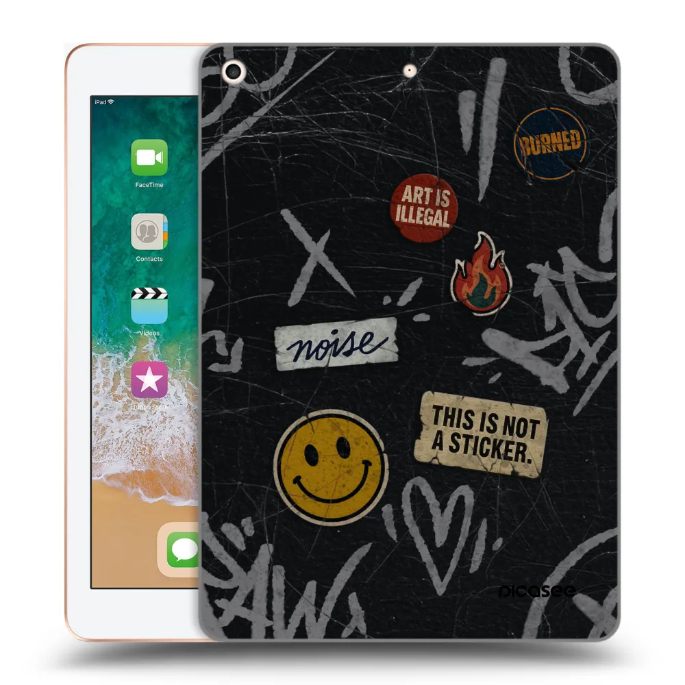 Picasee διαφανής θήκη σιλικόνης Apple iPad 9.7" 2018 (6. gen) - STICKERS x TAGS
