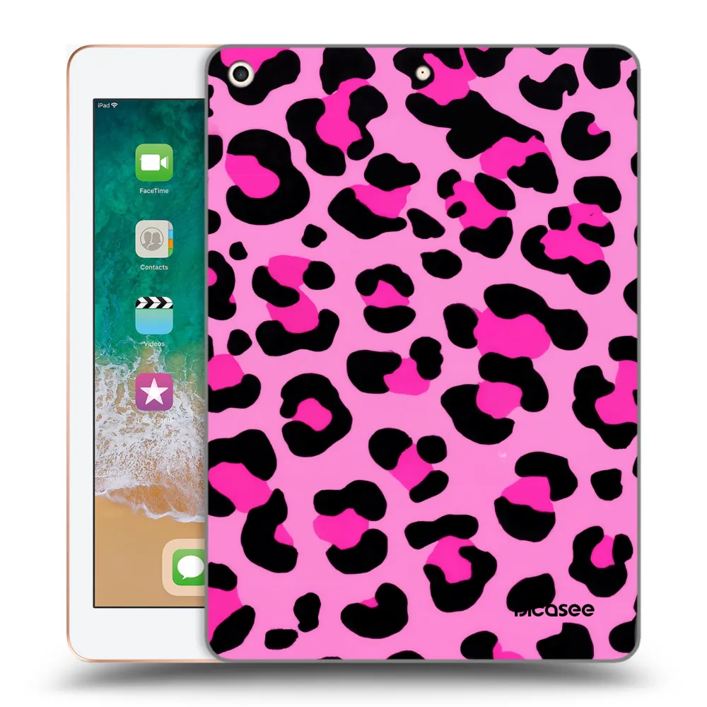 Picasee διαφανής θήκη σιλικόνης Apple iPad 9.7" 2018 (6. gen) - Pink Tiger