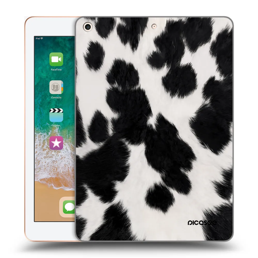 Picasee διαφανής θήκη σιλικόνης Apple iPad 9.7" 2018 (6. gen) - Black Moo