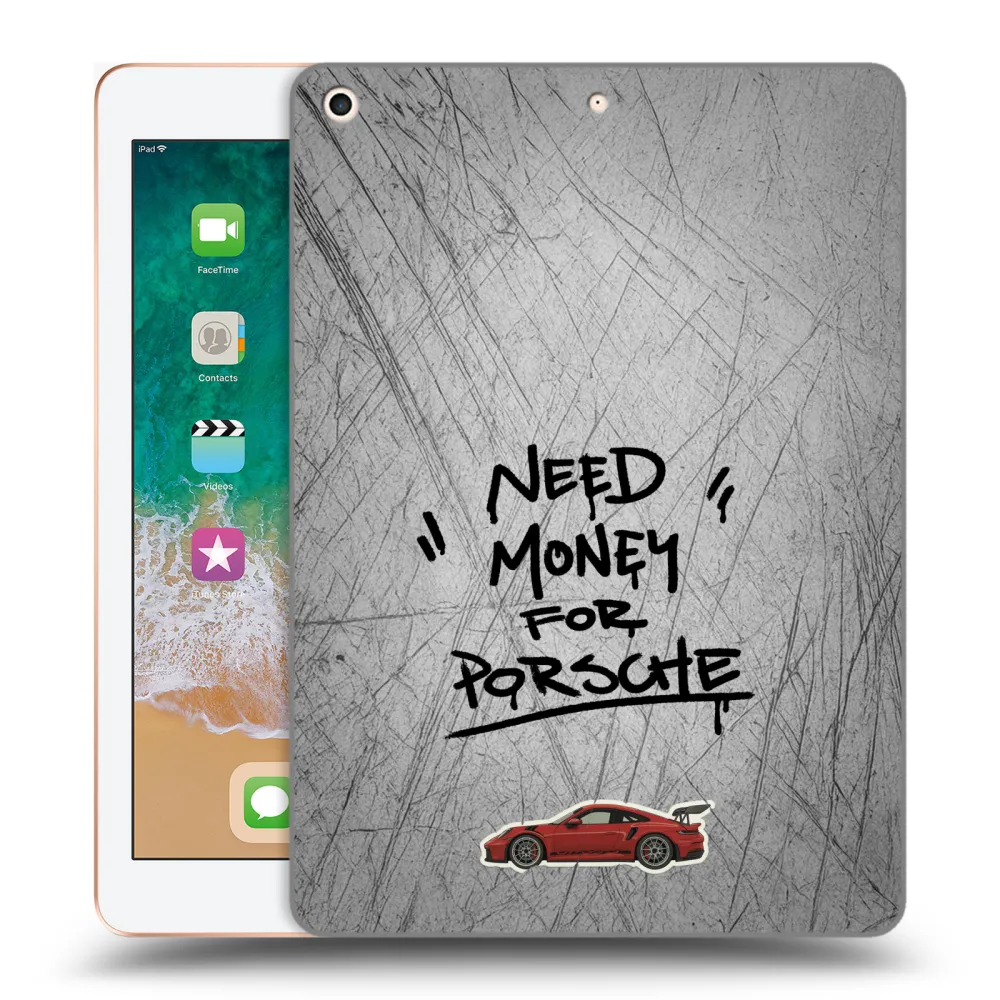 Picasee διαφανής θήκη σιλικόνης Apple iPad 9.7" 2018 (6. gen) - Grey Drift