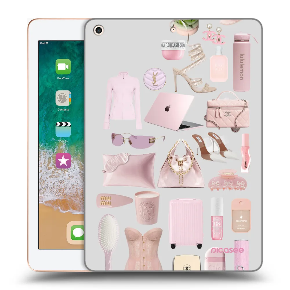 Picasee διαφανής θήκη σιλικόνης Apple iPad 9.7" 2018 (6. gen) - Glam Babe