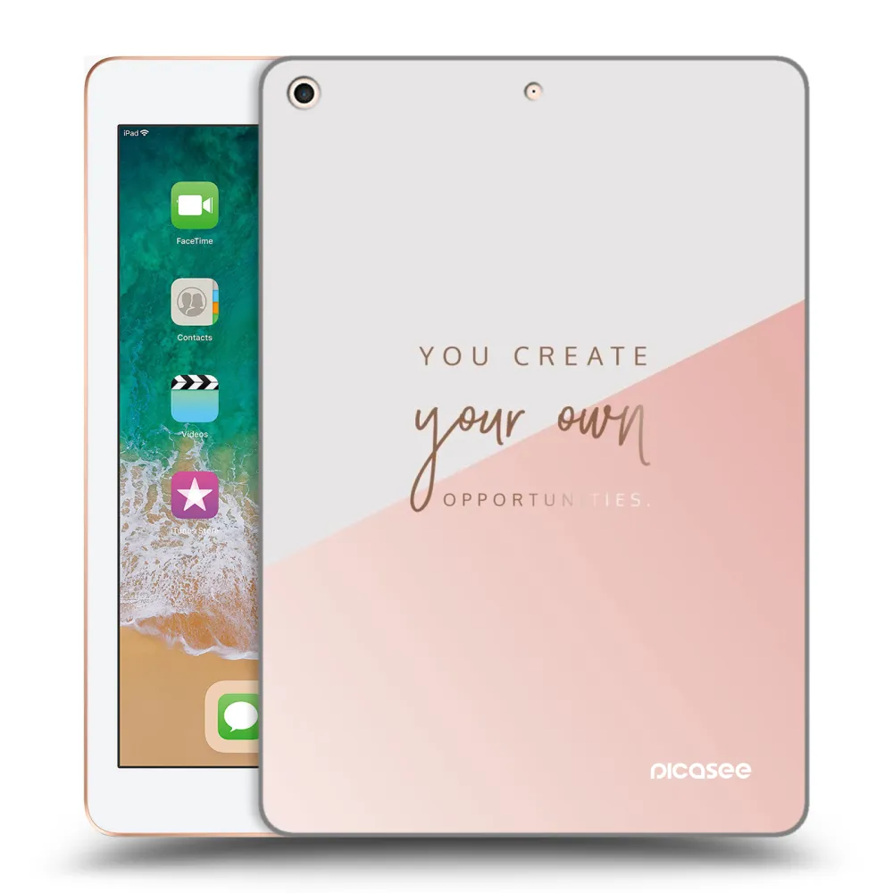 Picasee διαφανής θήκη σιλικόνης Apple iPad 9.7" 2018 (6. gen) - You create your own opportunities