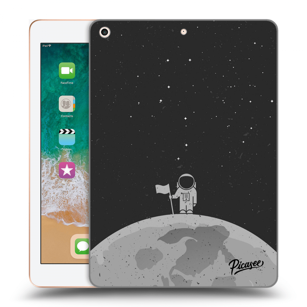 Picasee διαφανής θήκη σιλικόνης Apple iPad 9.7" 2018 (6. gen) - Astronaut