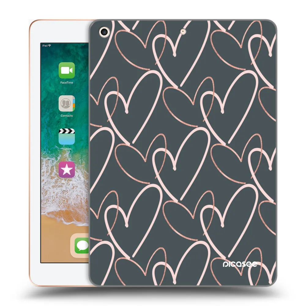 Picasee διαφανής θήκη σιλικόνης Apple iPad 9.7" 2018 (6. gen) - Lots of love