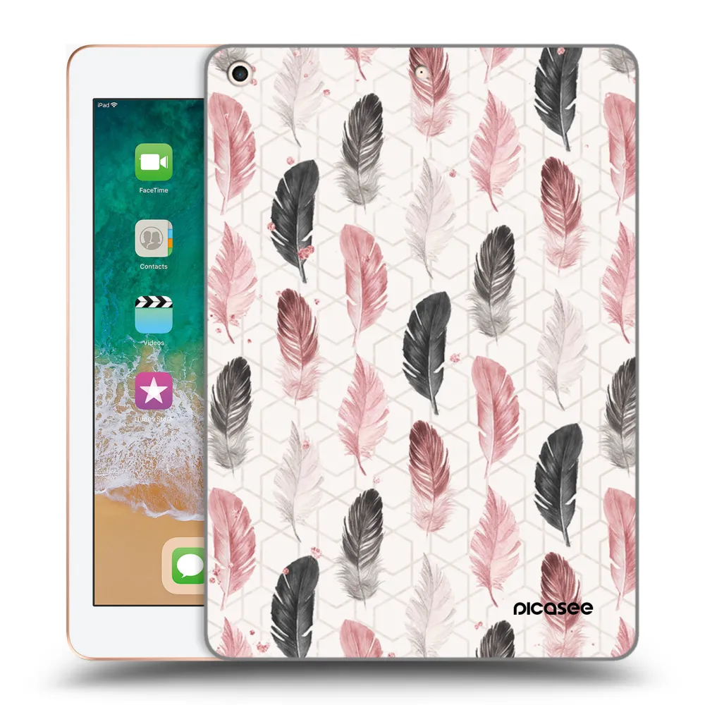 Picasee διαφανής θήκη σιλικόνης Apple iPad 9.7" 2018 (6. gen) - Feather 2