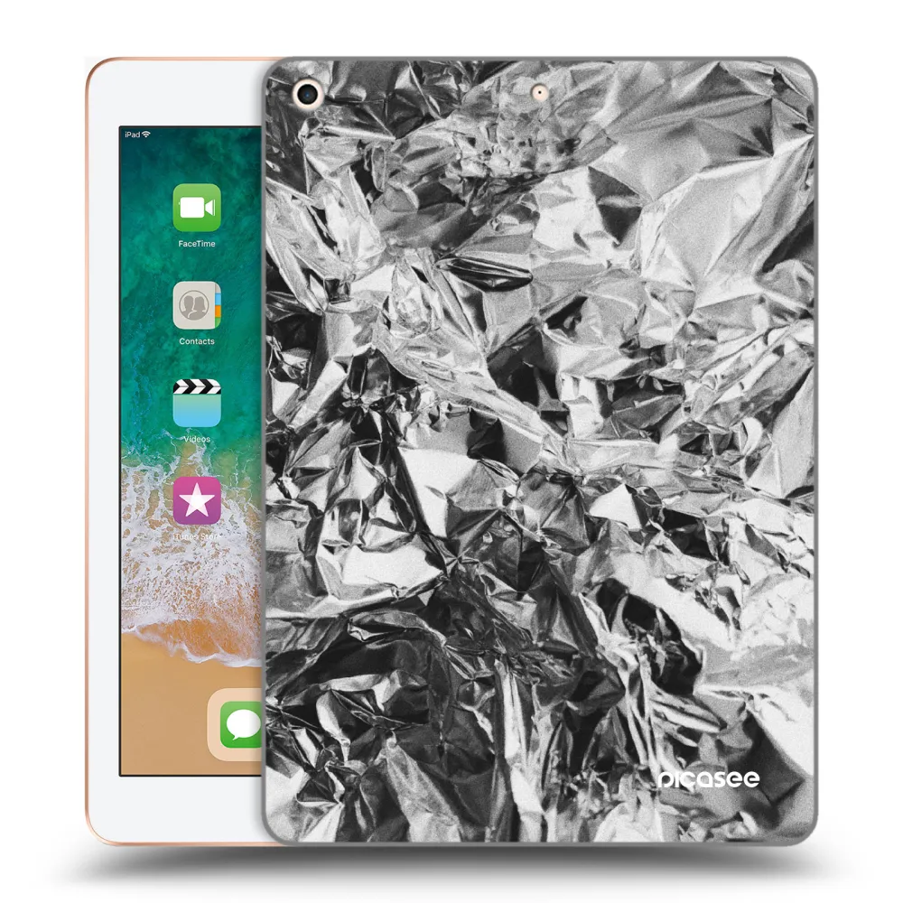 Picasee διαφανής θήκη σιλικόνης Apple iPad 9.7" 2018 (6. gen) - Chrome