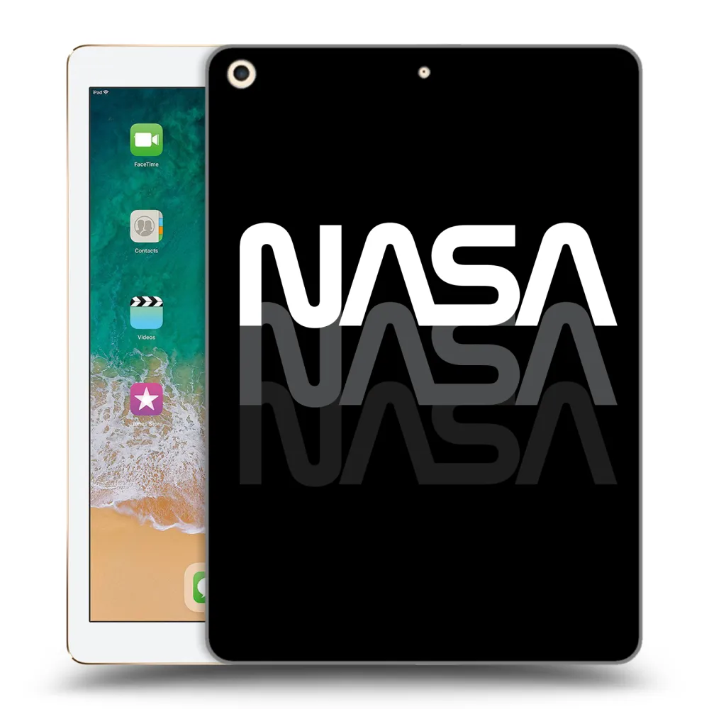 Picasee διαφανής θήκη σιλικόνης Apple iPad 9.7" 2017 (5. gen) - NASA Triple