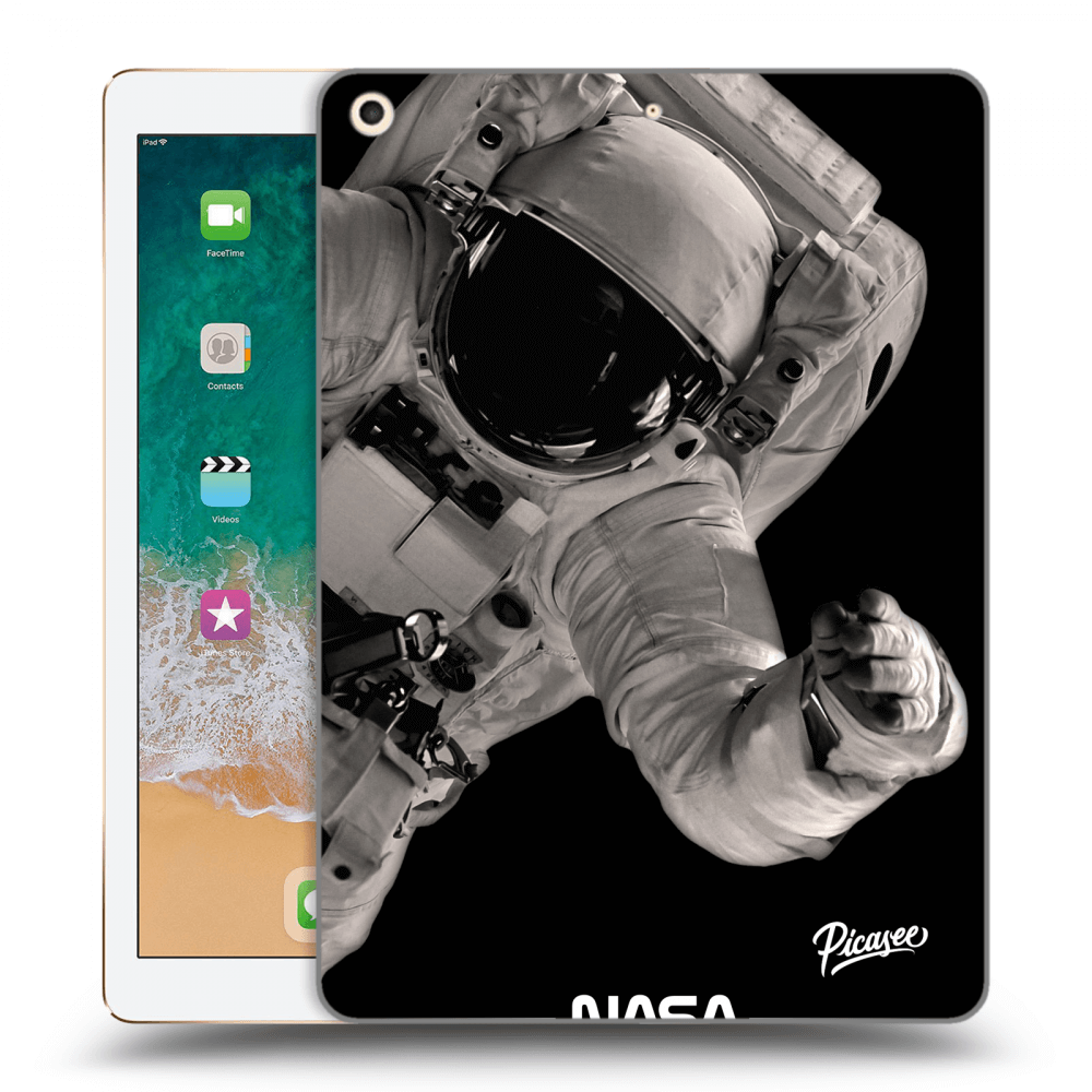 Picasee διαφανής θήκη σιλικόνης Apple iPad 9.7" 2017 (5. gen) - Astronaut Big