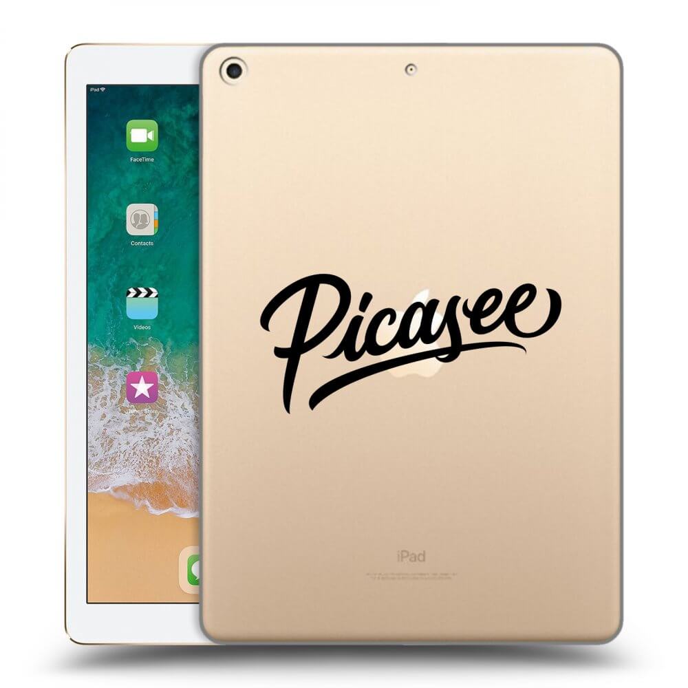 Picasee διαφανής θήκη σιλικόνης Apple iPad 9.7" 2017 (5. gen) - Picasee - old logo - black