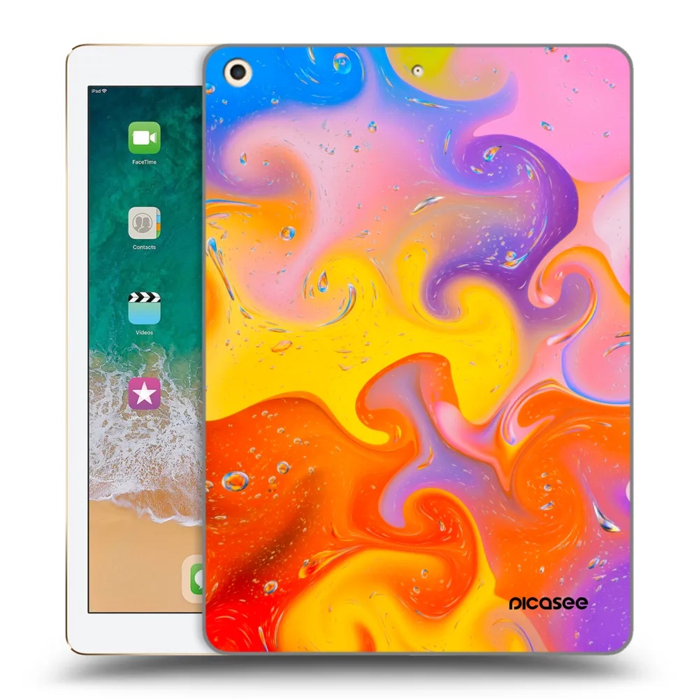 Picasee διαφανής θήκη σιλικόνης Apple iPad 9.7" 2017 (5. gen) - Bubbles