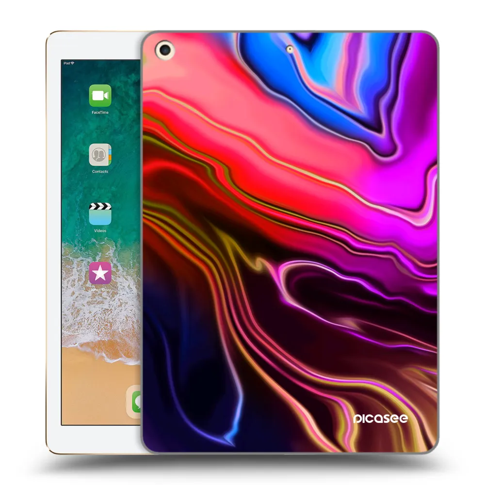 Picasee διαφανής θήκη σιλικόνης Apple iPad 9.7" 2017 (5. gen) - Electric
