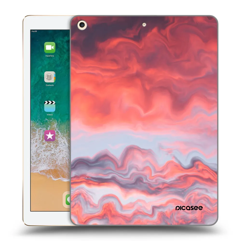 Picasee διαφανής θήκη σιλικόνης Apple iPad 9.7" 2017 (5. gen) - Sunset