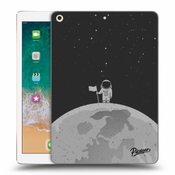 Picasee διαφανής θήκη σιλικόνης Apple iPad 9.7" 2017 (5. gen) - Astronaut