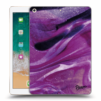 Θήκη για Apple iPad 9.7" 2017 (5. gen) - Purple glitter