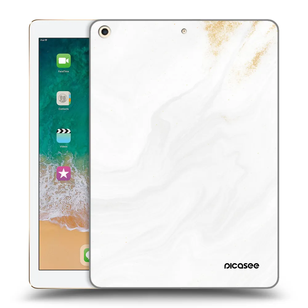 Picasee διαφανής θήκη σιλικόνης Apple iPad 9.7" 2017 (5. gen) - White