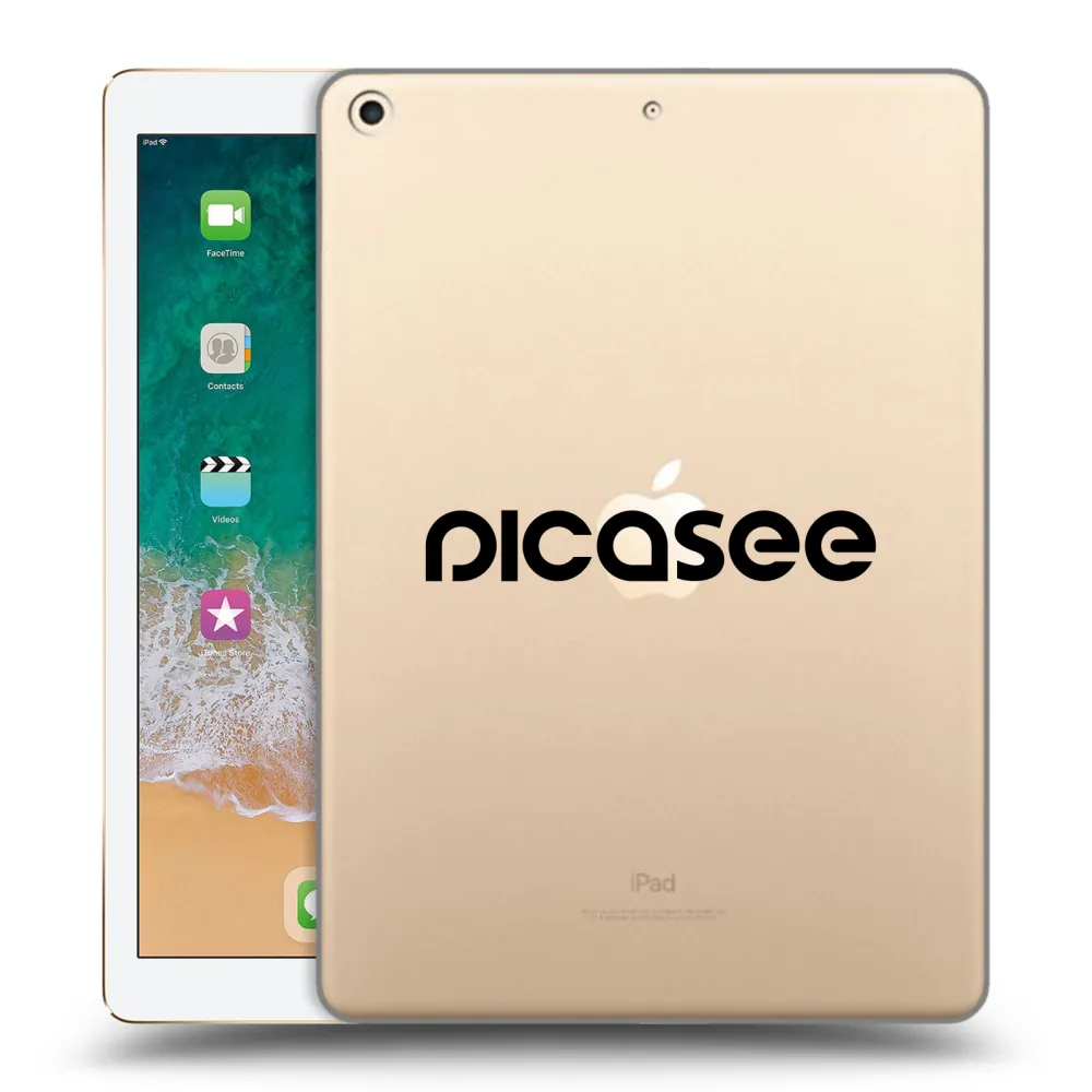 Picasee διαφανής θήκη σιλικόνης Apple iPad 9.7" 2017 (5. gen) - Picasee - new logo - black