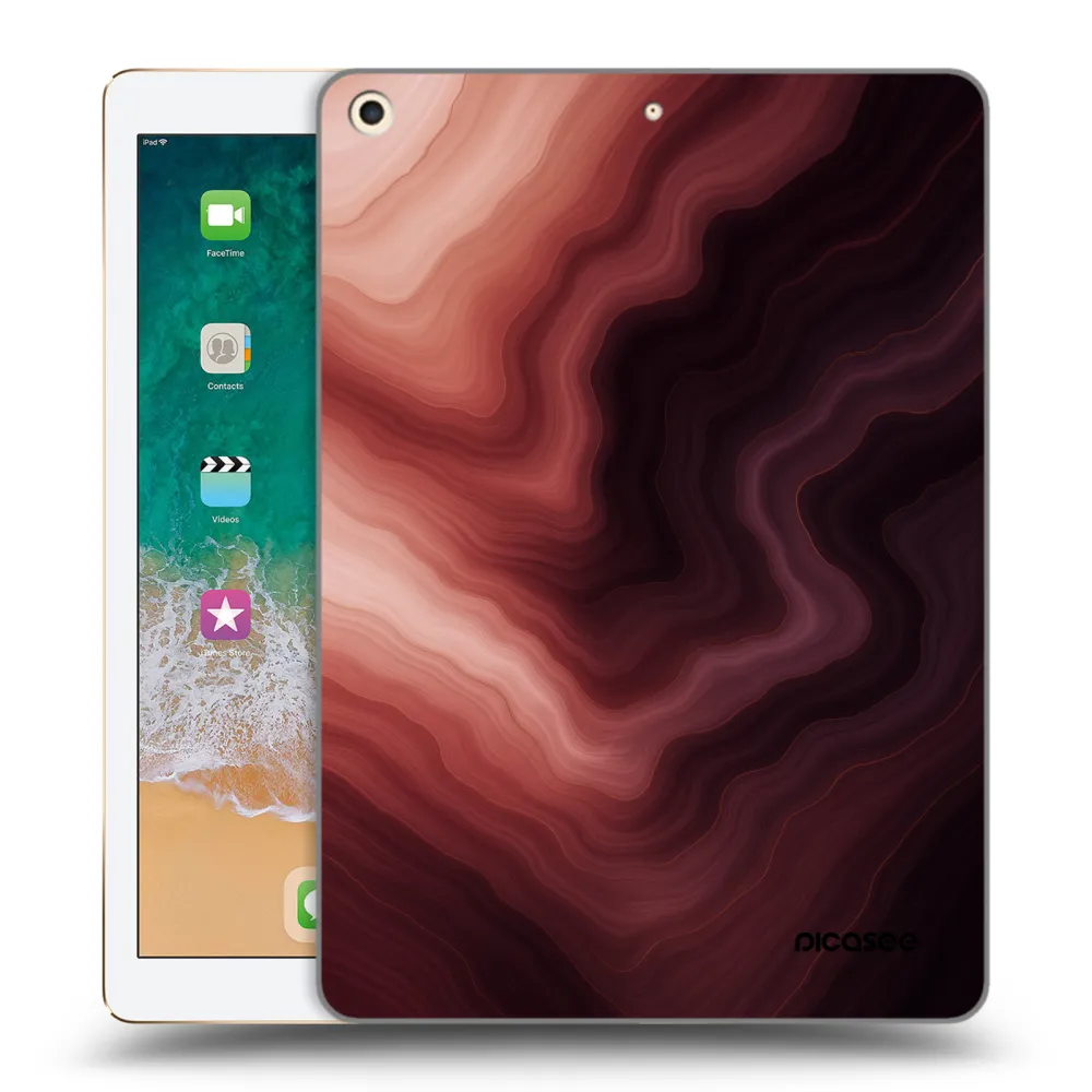 Picasee διαφανής θήκη σιλικόνης Apple iPad 9.7" 2017 (5. gen) - Rouge