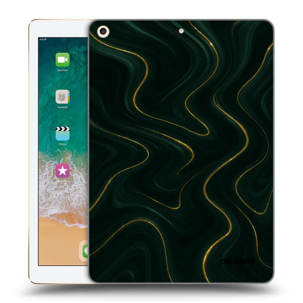 Picasee διαφανής θήκη σιλικόνης Apple iPad 9.7" 2017 (5. gen) - Vawes
