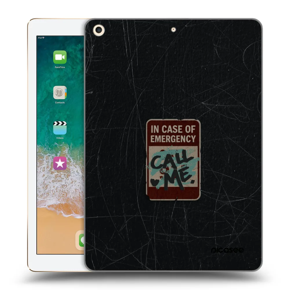 Picasee διαφανής θήκη σιλικόνης Apple iPad 9.7" 2017 (5. gen) - EMERGENCY