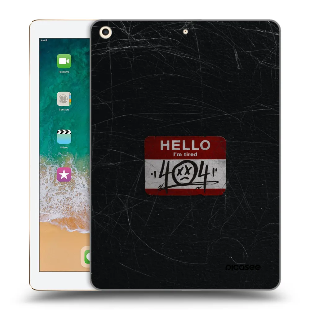 Picasee διαφανής θήκη σιλικόνης Apple iPad 9.7" 2017 (5. gen) - HELLO 404