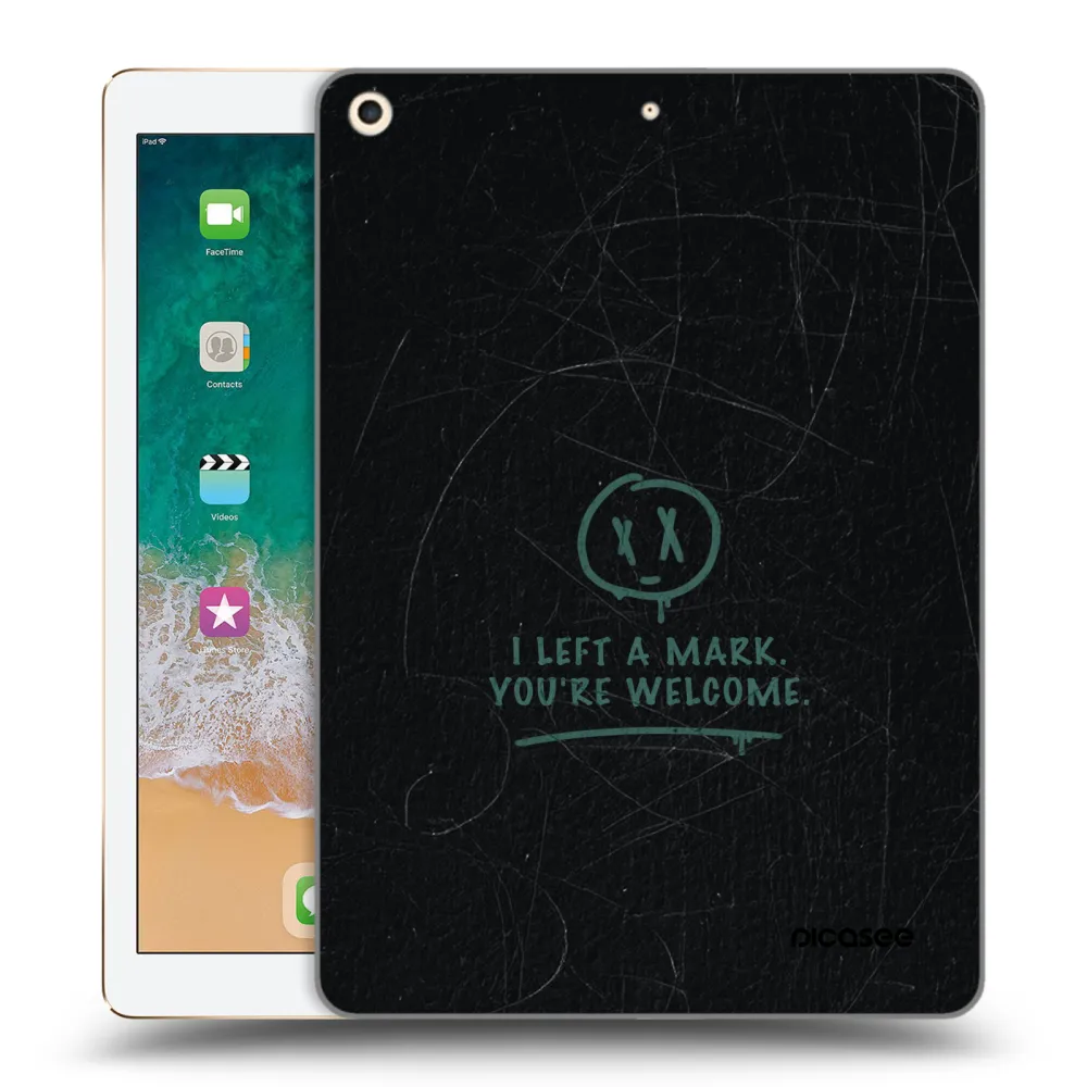 Picasee διαφανής θήκη σιλικόνης Apple iPad 9.7" 2017 (5. gen) - LEFT A MARK