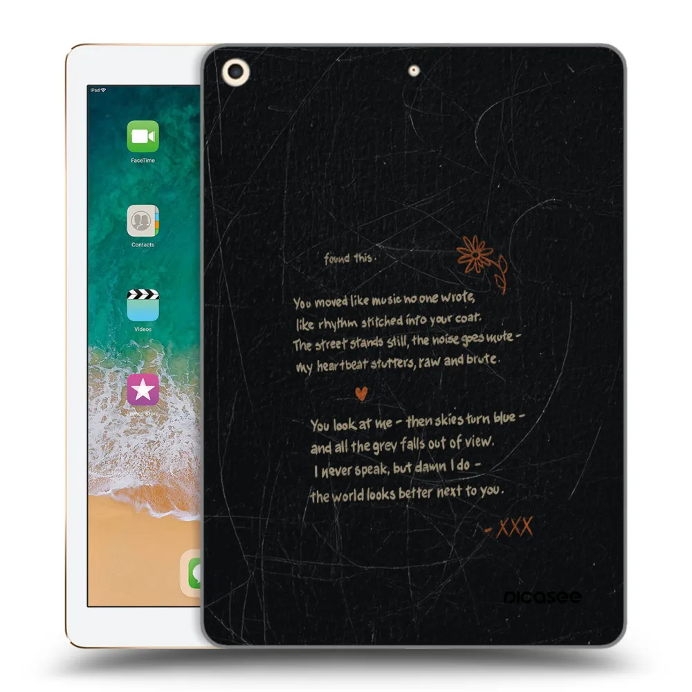 Picasee διαφανής θήκη σιλικόνης Apple iPad 9.7" 2017 (5. gen) - POET