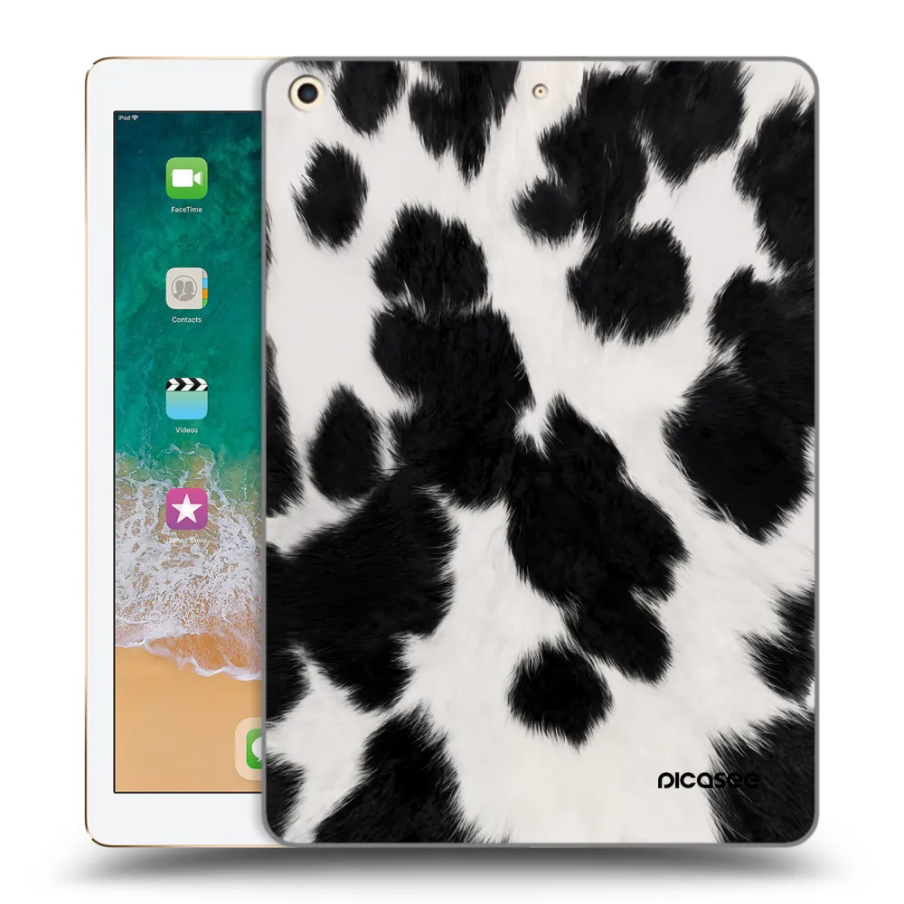 Picasee διαφανής θήκη σιλικόνης Apple iPad 9.7" 2017 (5. gen) - Black Moo