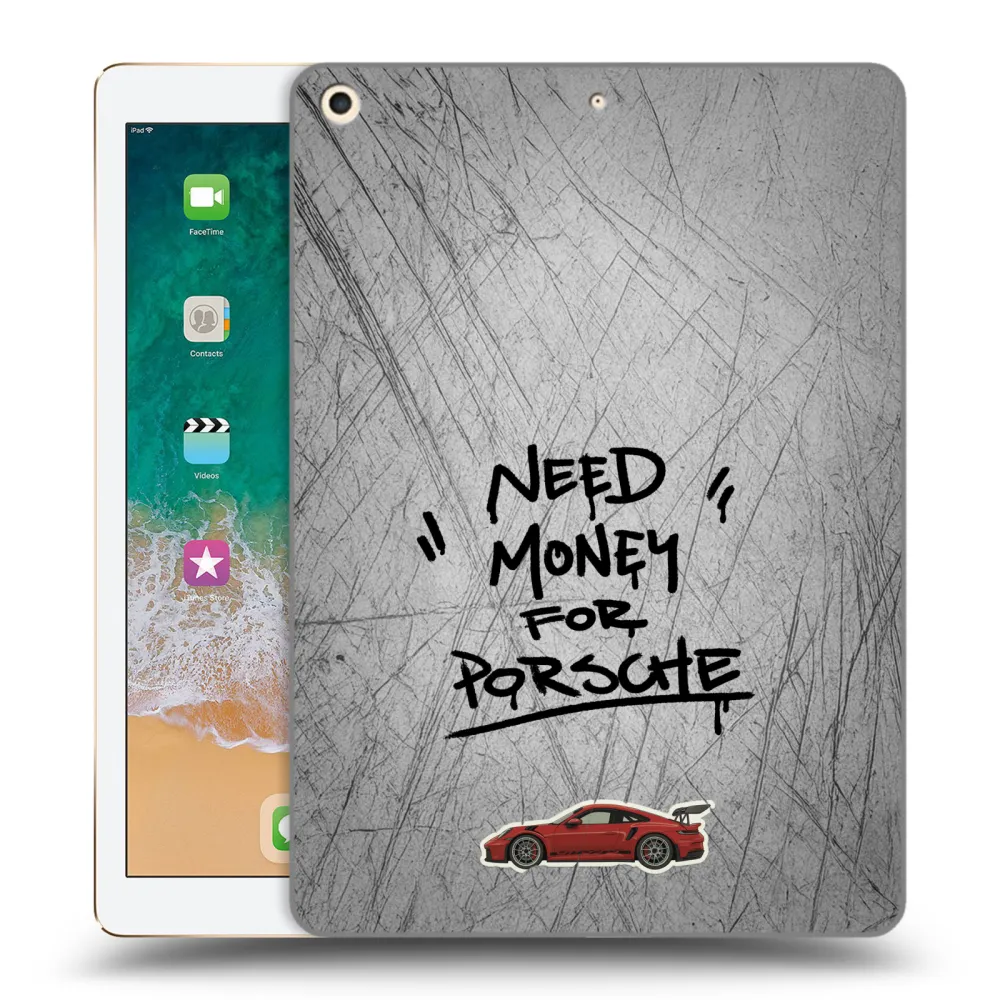 Picasee διαφανής θήκη σιλικόνης Apple iPad 9.7" 2017 (5. gen) - Grey Drift