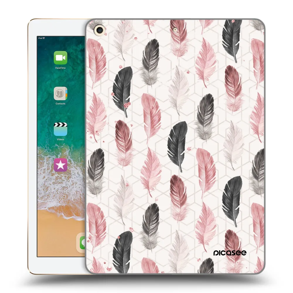 Picasee διαφανής θήκη σιλικόνης Apple iPad 9.7" 2017 (5. gen) - Feather 2