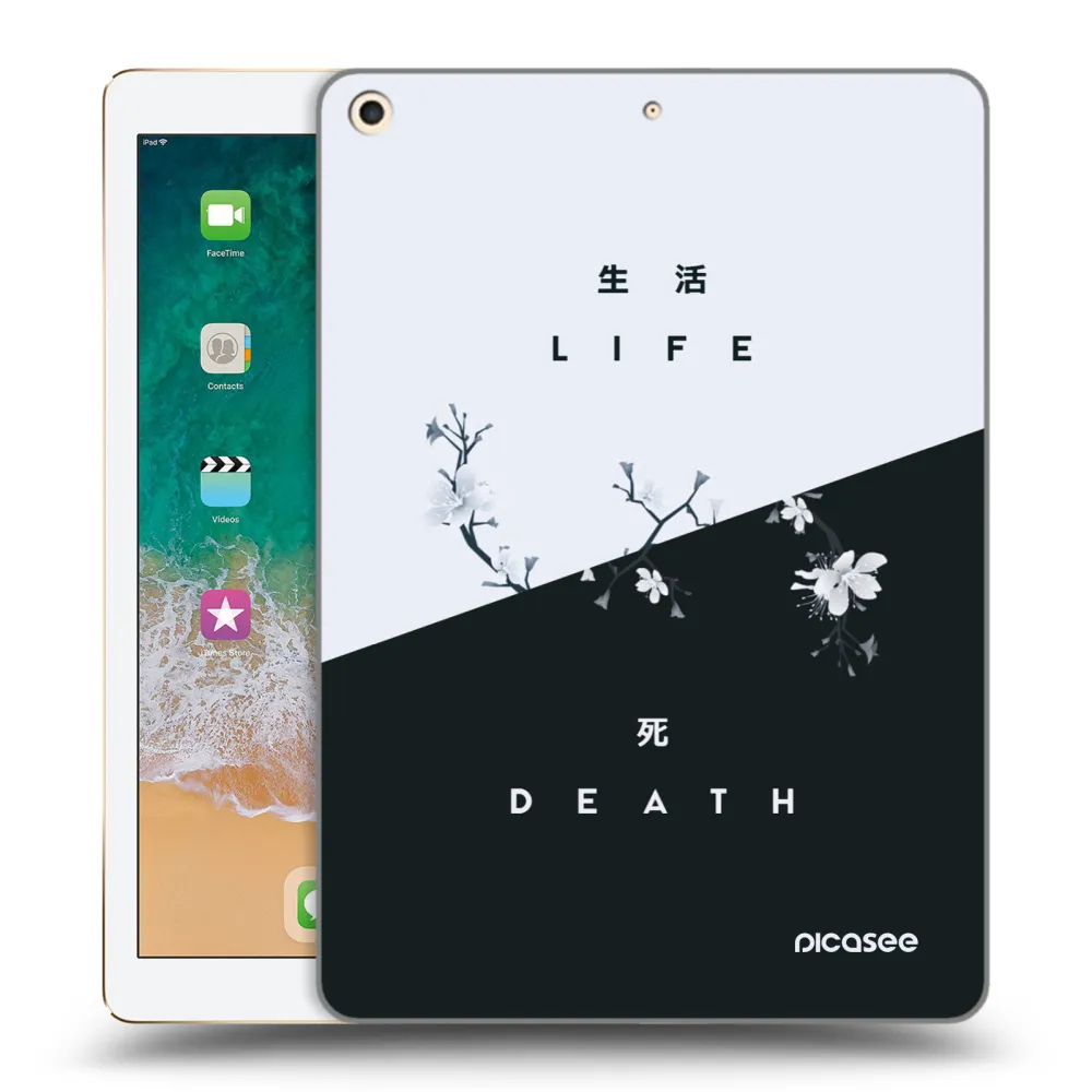 Picasee διαφανής θήκη σιλικόνης Apple iPad 9.7" 2017 (5. gen) - Life - Death