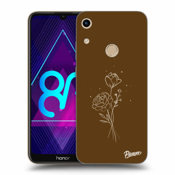 Θήκη για Honor 8A - Brown flowers