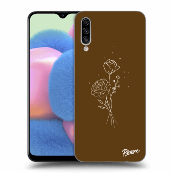 Θήκη για Samsung Galaxy A30s A307F - Brown flowers