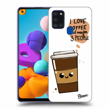 Θήκη για Samsung Galaxy A21s - Cute coffee