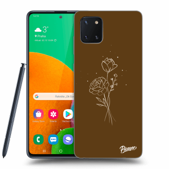Θήκη για Samsung Galaxy Note 10 Lite N770F - Brown flowers