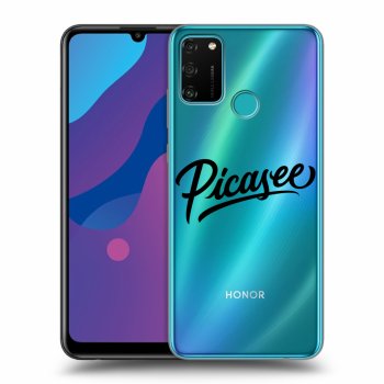 Picasee διαφανής θήκη σιλικόνης Honor 9A - Picasee - black