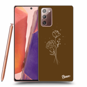 Θήκη για Samsung Galaxy Note 20 - Brown flowers